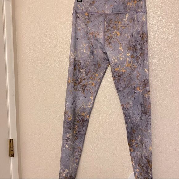 Athleta Girl Chit Chat Leggings Marble copper Purple Gray size XXL 16/woman S-M - Picture 6 of 13